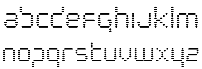 Byte Police Font LOWERCASE
