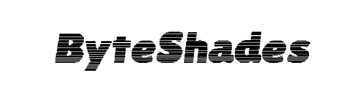 ByteShades  नि: शुल्क फ़ॉन्ट्स डाउनलोड