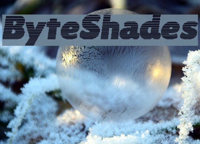 ByteShades Font examples