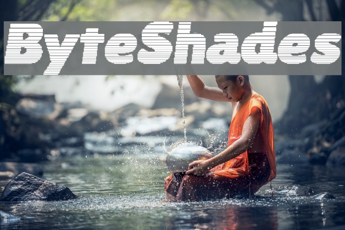 ByteShades Font examples