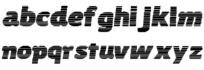 ByteShades Font LOWERCASE