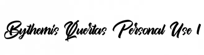 Bythemis Quertas Personal Use 1  font caratteri gratis