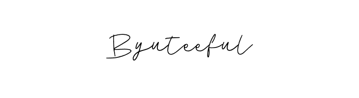 Byuteeful  Frei Schriftart Herunterladen