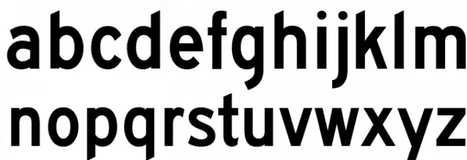 BywayC Caratteri MINUSCOLO