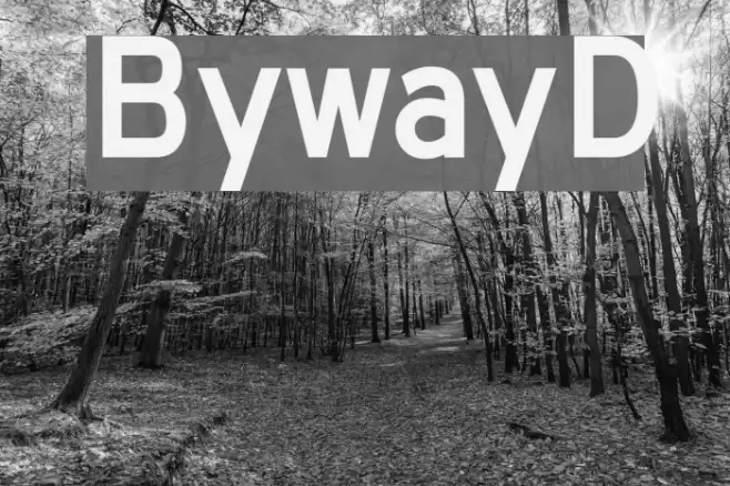 BywayD Font examples
