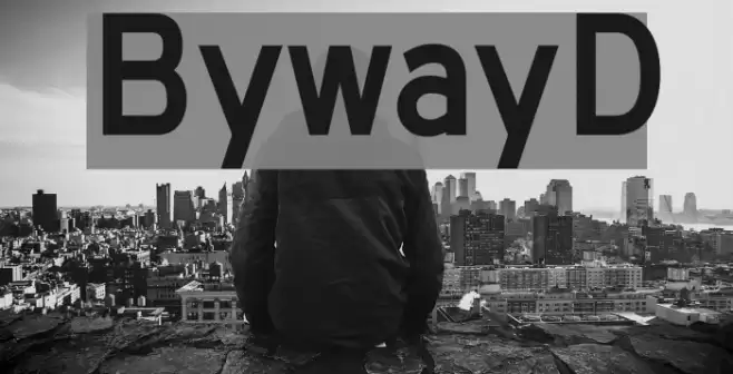 BywayD Font examples