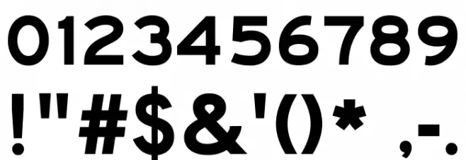 BywayEModified Font OTHER CHARS