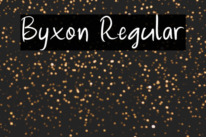 Byxon Regular Example 3