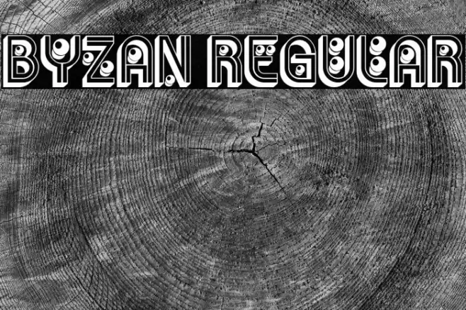 Byzan Regular Font examples