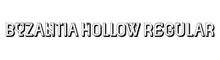 Byzantia Hollow Regular  免费字体下载