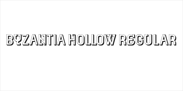 Byzantia Hollow Regular Logo