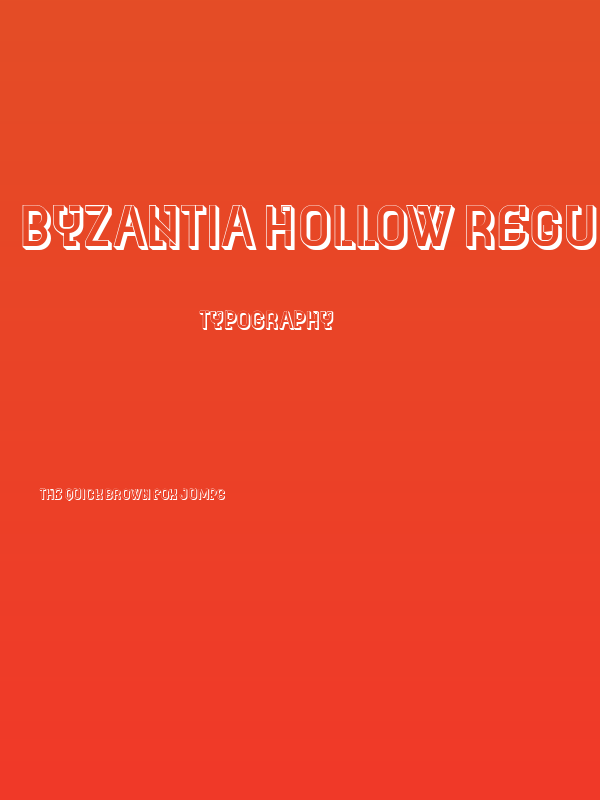 Byzantia Hollow Regular Poster