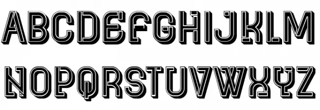 Byzantia Regular 字体 大写