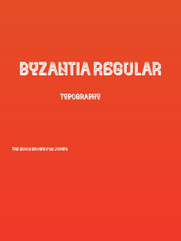 Byzantia Regular Poster
