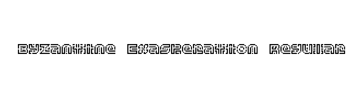 Byzantine Exasperation Regular Caratteri
