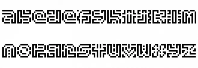 Byzantine Exasperation Regular Font Litere mici