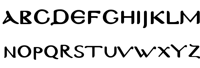 Byzantine-Normal Font LOWERCASE