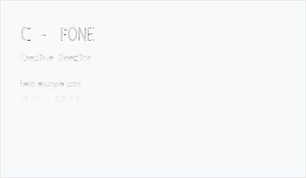 C - FONE Business Card
