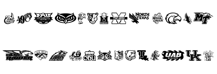 C-USA Font LOWERCASE