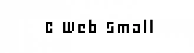 C Web Small  Fuentes Gratis Descargar