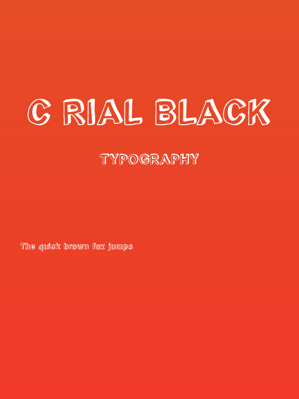 C rial black Poster