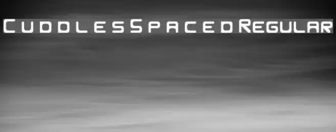 C u d d l e s S p a c e d Regular 字体 examples