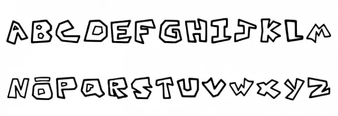 C2007 Roblox Font Regular Caratteri MAIUSCOLE