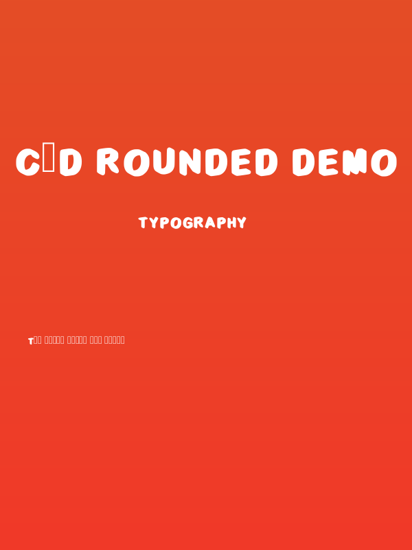 C3d Rounded Demo Regular Poster
