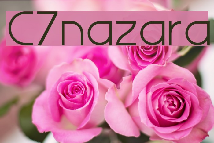 C7nazara Caratteri examples