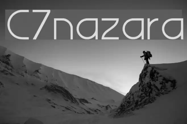 C7nazara Schriftart examples