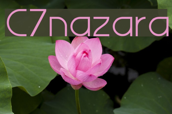 C7nazara Schriftart examples