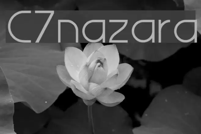 C7nazara Schriftart examples