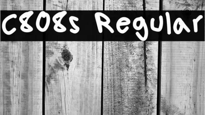 C808s Regular 字体 examples