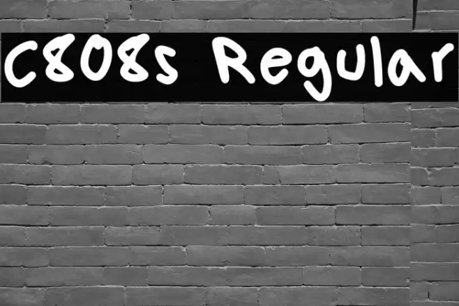 C808s Regular 字体 examples