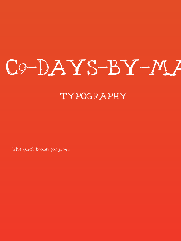 C9-DAYS-by-marsnev Poster