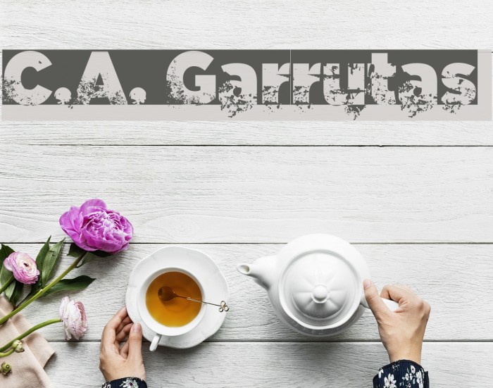 C.A. Garrutas Font examples