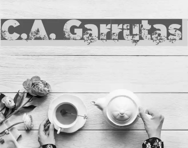C.A. Garrutas Font examples