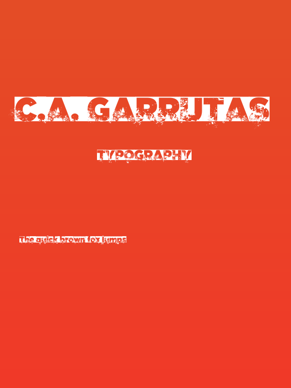 C.A. Garrutas Poster
