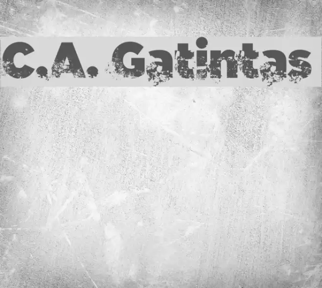 C.A. Gatintas Font examples