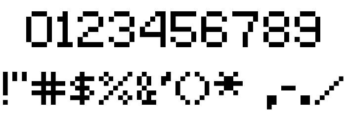 C&C Red Alert [INET] Font OTHER CHARS