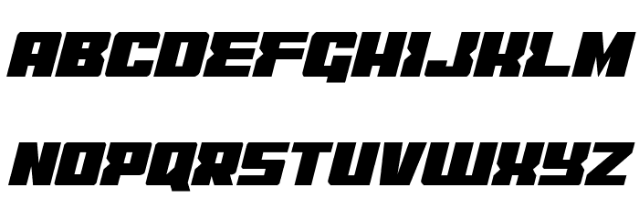 C.O.D.E.R. Condensed Italic Schriftart Kleinbuchstaben