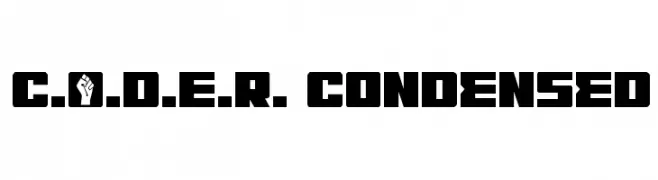 C.O.D.E.R. Condensed  Frei Schriftart Herunterladen