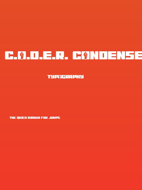 C.O.D.E.R. Condensed Poster