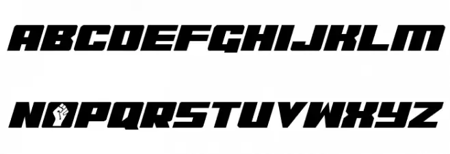 C.O.D.E.R. Italic Шрифта ВЕРХНИЙ