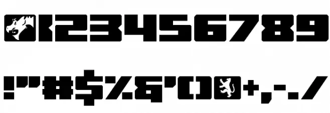 C.O.D.E.R. Regular Font OTHER CHARS