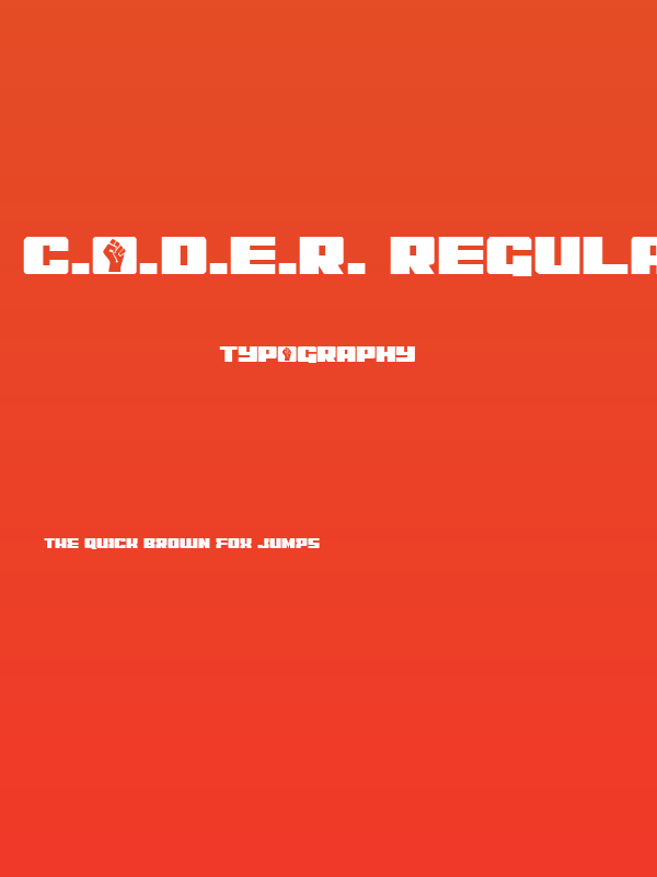 C.O.D.E.R. Regular Poster