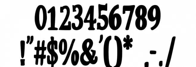 Código Secreto Font OTHER CHARS