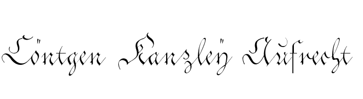 Cöntgen Kanzley Aufrecht Font