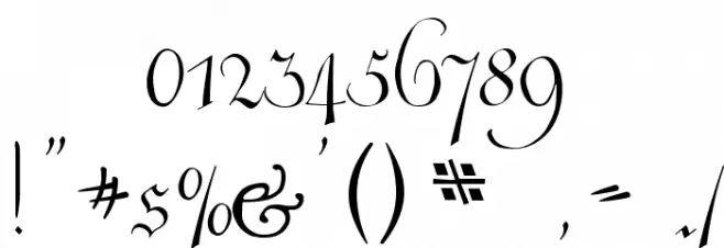 Cöntgen Kanzley Aufrecht Font OTHER CHARS