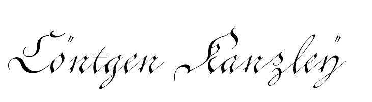 Cöntgen Kanzley Font
